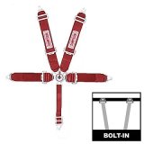 Simpson Camlock 5-Point Harness 29110R Harness, Complete, Camlock, Individual-Type, Bolt-In, Floor Mount, Red, Each thumbnail 1