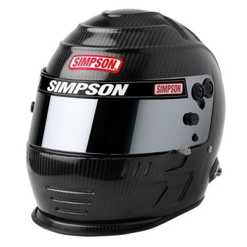 Simpson SA2020 Carbon Speedway Shark Series Helmets 770714C Helmet, Shark, Full Face, Gloss Fiber, Snell SA2020, Medium, Each thumbnail 1