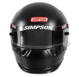 Simpson SA2020 SD1 Series Helmets 7950008 Helmet, 2020, Full Face, Black, Matte Finish, Snell SA2020, X-Small, Each thumbnail 2