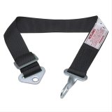 Simpson Camlock Anti-Submarine Belts 1-Point Harness 34013BK Harness, Submarine Belt, Camlock, Clip-In, Floor Mount, Black, Each thumbnail 1