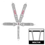 Simpson Camlock 5-Point Harness 29110P Harness, Complete, Camlock, Individual-Type, Bolt-In, Floor Mount, Platinum, Each thumbnail 1