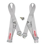 Simpson Shoulder 5-Point Harness 33009P Harness, Platinum, Camlock, 5-Point, Pull Down, Wraparound, Roll Bar Mount, Each thumbnail 1