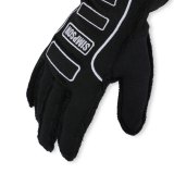 Simpson Competitor Racing Gloves 21300ZK-O Driving Gloves, Competitor, Double Layer, Nomex®, Black, SFI 3.3/5, 2X-Large, Pair thumbnail 1