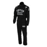 Simpson Checkers Racing Suits CK02221 Driving Suit, Checkers, One-piece, Double Layer, Nomex, Black/White, SFI 3.2A/5, Men's Medium, Each thumbnail 6
