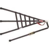 Simpson C5R Driver Window Nets DNC5RRP Net, Passenger Side, Triangle, Ribbon Style, Polypropylene, Black, SFI 37.1, Each thumbnail 1