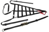 Simpson C5R Driver Window Nets DNC5RRP Net, Passenger Side, Triangle, Ribbon Style, Polypropylene, Black, SFI 37.1, Each thumbnail 3