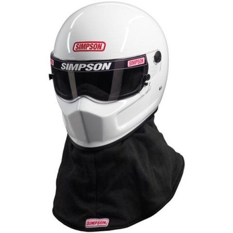 Simpson Drag Bandit Series Helmets 7220011 Helmet, Bandit, Full Face, Gloss White, Snell SA2020, Small, Each