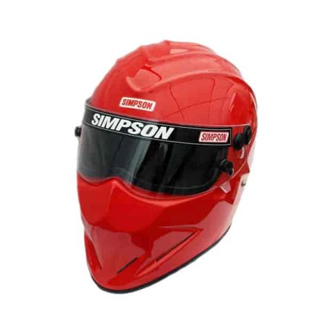 Simpson SA2020 Diamondback Series Helmets 7297184 Helmet, Diamondback, Full Face, Gloss Red, Snell SA2020, Medium, Each