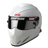 Simpson SA2020 Diamondback Series Helmets 7297381 Helmet, Diamondback, Full Face, Gloss White, Snell SA2020, Large, Each thumbnail 1