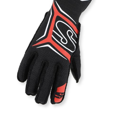 Simpson Magnata Racing Gloves MGMR Driving Gloves, Gloves, One Layer, Nomex®, Black/Red, FIA 8856-2018, SFI 3.5/5, Medium, Pair thumbnail 3