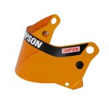 Simpson Replacement Helmet Shields 89504 Visor, Plastic, Amber, SD1 Bandit Series, Each thumbnail 1