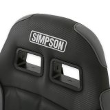 Simpson Vortex II Off-Road Suspension Seats S104-305-2 Powersports Seats, Offroad, Suspension, Vinyl, Black/Charcoal, Pair thumbnail 1