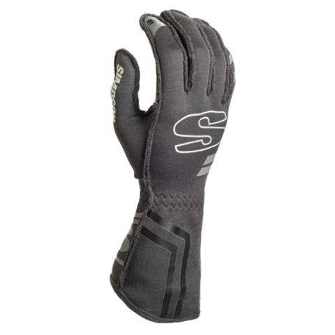 Simpson Endurance Racing Gloves EGMG Driving Gloves, Racing, Double Layer, Nomex®, Gray, SFI 3.3/5, Medium, Pair thumbnail 2