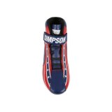 Simpson DNA X2 Driving Shoes DX2850P Shoes, X2, Mid-top, Nomex® Liner, Leather Outer, Patriot, SFI 3.3/5, US Mens Size 8 1/2, Pair thumbnail 9