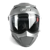 Simpson MOD Bandit Series Helmets M59XX4 Helmet, Bandit, Full Face, Gray, Alloy, Matte Finish, 2X-Large, Each thumbnail 2
