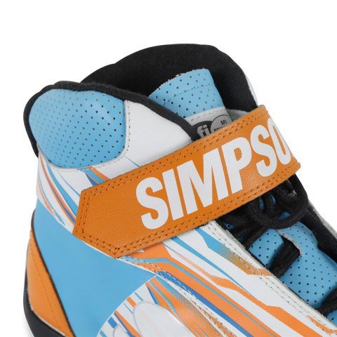 Simpson DNA X2 Driving Shoes DX2120N Shoes, X2, Mid-top, Nomex® Liner, Leather Outer, Nitro, SFI 3.3/5, US Mens Size 12, Pair