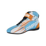 Simpson DNA X2 Driving Shoes DX2120N Shoes, X2, Mid-top, Nomex® Liner, Leather Outer, Nitro, SFI 3.3/5, US Mens Size 12, Pair thumbnail 6