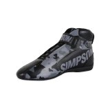 Simpson DNA X2 Driving Shoes DX2850K Shoes, X2, Mid-top, Nomex® Liner, Leather Outer, Blackout, SFI 3.3/5, US Mens Size 8 1/2, Pair thumbnail 5