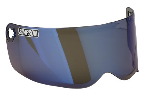 Simpson Replacement Helmet Shields 89203MA Shields, Replacement, Iridium, Anti-fog Coating, Designed To Fit X-Small and Small Helmets, Each
