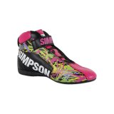 Simpson DNA X2 Driving Shoes DX2800S Shoes, X2, Mid-top, Nomex® Liner, Leather Outer, Sonic, SFI 3.3/5, US Mens Size 8, Pair thumbnail 5