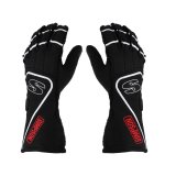 Simpson DNA Driving Gloves DGSW Gloves, DNA, Double Layer, Nomex®, Black/White, SFI 3.3/5, Small, Pair thumbnail 3