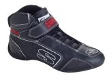 Simpson DNA Driving Shoes DA950W Shoes, DNA, Mid-Top, Size 9.5 Men's, Size 11.5 Women's, SFI 3.3/5, Leather, Nomex, Black/White, Pair thumbnail 1