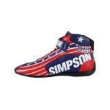 Simpson DNA X2 Driving Shoes DX2165P Shoes, X2, Mid-top, Nomex® Liner, Leather Outer, Patriot, SFI 3.3/5, US Mens Size 16 1/2, Pair thumbnail 5