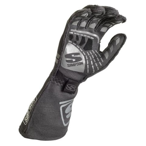 Simpson Endurance Racing Gloves EGMK Driving Gloves, Racing, Double Layer, Nomex®, Black, SFI 3.3/5, Medium, Pair