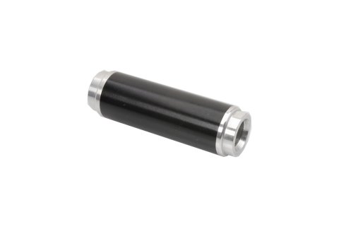 JET Powr-Flo Inline 10 Microns Fuel Filter with -10 AN O-ring Inlet Size 34180GB Filter, Inline, O-Ring Inlet/Outlet, Micron, 175 GPH, Cellulose, Aluminum, Black, Each