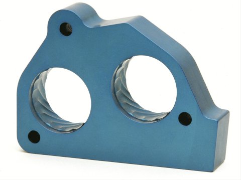 JET Powr-Flo Throttle Body Spacers 62104 Spacer, Powr-Flo, Aluminum, Blue Anodized, Chevy, GMC, Pickup/SUV, Each