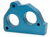 JET Powr-Flo Throttle Body Spacers 62104 Spacer, Powr-Flo, Aluminum, Blue Anodized, Chevy, GMC, Pickup/SUV, Each thumbnail 2