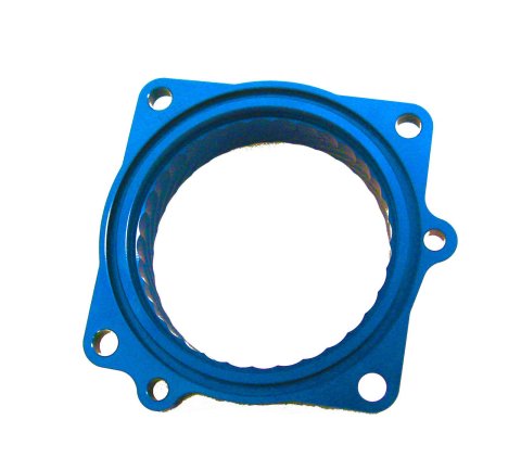 JET Powr-Flo Throttle Body Spacers 62138 Spacer, Powr-Flo, Aluminum, Blue Anodized, Dodge, Pickup, Each
