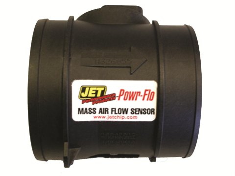JET Powr-Flo Mass Airflow Sensors 69109 Air Meter, Plastic, Black, Cadillac, Chevy, GMC, Each thumbnail 1