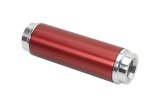 JET Powr-Flo Inline 10 Microns Fuel Filter with -10 AN O-ring Inlet Size 34180RD Filter, Inline, O-Ring Inlet/Outlet, Micron, 175 GPH, Cellulose, Aluminum, Red, Each thumbnail 1