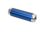 JET Powr-Flo Inline 10 Microns Fuel Filter with -10 AN O-ring Inlet Size 34180BL Filter, Inline, O-Ring Inlet/Outlet, Micron, 175 GPH, Cellulose, Aluminum, Blue, Each thumbnail 1