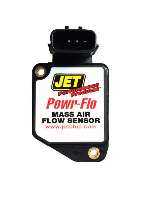 JET Powr-Flo Mass Airflow Sensors 69153 Air Meter, Plastic, Black, Nissan, Each