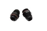 JET AN to Straight Cut O-Ring Fittings 34171 Fitting, Adapter, Cut, Straight, Aluminum, Black Anodized, -6 AN, -10 AN, Each thumbnail 1