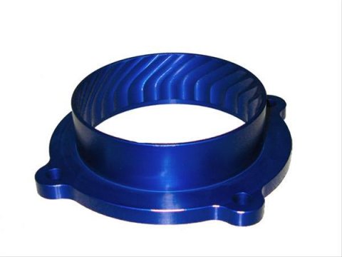 JET Powr-Flo Throttle Body Spacers 62144 Spacer, Powr-Flo, Aluminum, Blue Anodized, Chrysler, Dodge, Jeep, 3.6L, Each