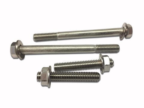 JET Quadrajet Bolt Kits 201500 Carburetor Fastener, Quadrajet, Stud/Bolt, Polished, Stainless Steel, Standard Hex, Set of 4 thumbnail 2