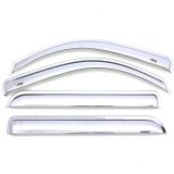 Auto Ventshade Chrome Ventvisors 684813 Side Window Visors, Ventvisors, Front and Rear, ABS Plastic, Chrome, Ram, Set of 4 thumbnail 2