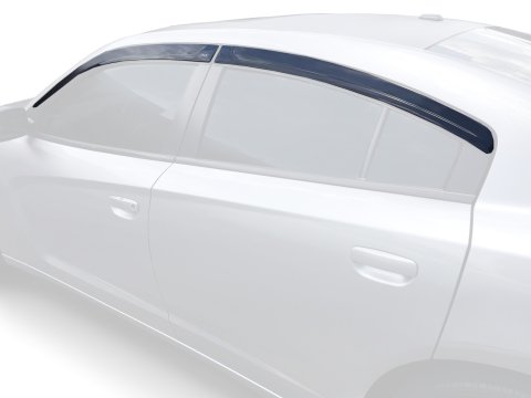 Auto Ventshade Low-Profile Ventvisors 894064 Side Window Visors, Ventvisors, Front and Rear, Acrylic, Smoke, Dodge, Set of 4