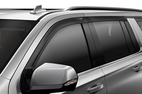 Auto Ventshade Low-Profile Ventvisors 774092 Side Window Visors, Ventvisors, Front and Rear, ABS Plastic, Matte Black, Cadillac, Chevrolet, GMC, Set of 4