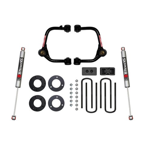 Skyjacker Suspension Lift Kits for 2021 F-150 - F2130PM Lift, Upper Control Arm, Rear Leaf Blocks, 3 in. Lift, M95 Series Rear Shocks, Ford, Kit