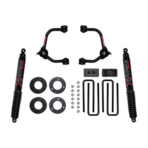 Skyjacker Suspension Lift Kits for 2014-2020 F-150 - F1430PB Lift, 3 in. Front, 3 in. Rear, Black Max Shocks, Ford, Kit
