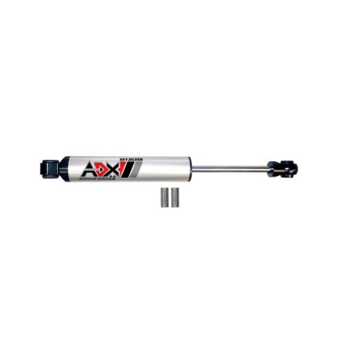 Skyjacker ADX 2.0 Steering Stabilizers for 2007-2017 WRANGLER, 2018 WRANGLER JK - 2003 Stabilizer, 2.0, Machined Polished, Hard Anodized, Single, Jeep, Each