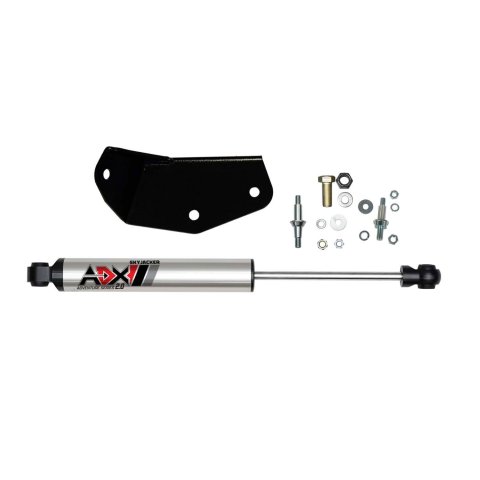 Skyjacker ADX 2.0 Steering Stabilizers for 2005-2010 F-250 SUPER DUTY, F-350 DUTY - 2156 Stabilizer, 2.0, Machined Polished, Hard Anodized, Single, Ford, Each
