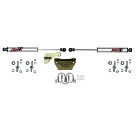 Skyjacker ADX 2.0 Steering Stabilizers 2299 Stabilizer, 2.0, Machined Polished, Hard Anodized, Dual, Ford, Each