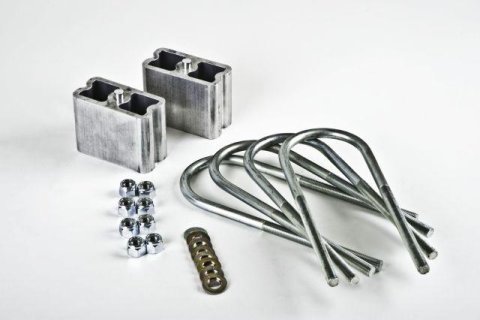 Belltech Rear Block Kits 6210 Lowering Blocks, Rear, 3 in. Thick, Aluminum, Chevy, GMC, Kit