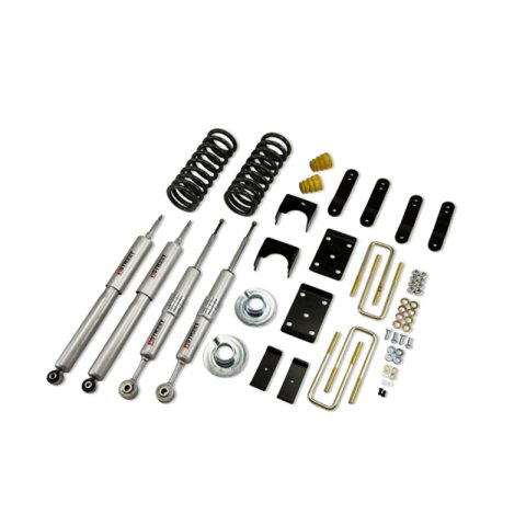Belltech Lowering Kits with Street Performance Shock Absorbers 441SP Suspension Kit, Coil Springs, Flip Kit, Shocks, 2 in. Front, 4 in. Rear, Toyota, Kit thumbnail 1