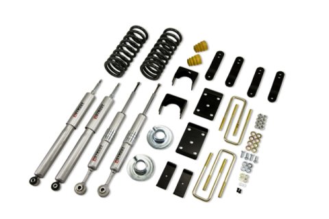 Belltech Lowering Kits with Street Performance Shock Absorbers 441SP Suspension Kit, Coil Springs, Flip Kit, Shocks, 2 in. Front, 4 in. Rear, Toyota, Kit thumbnail 2